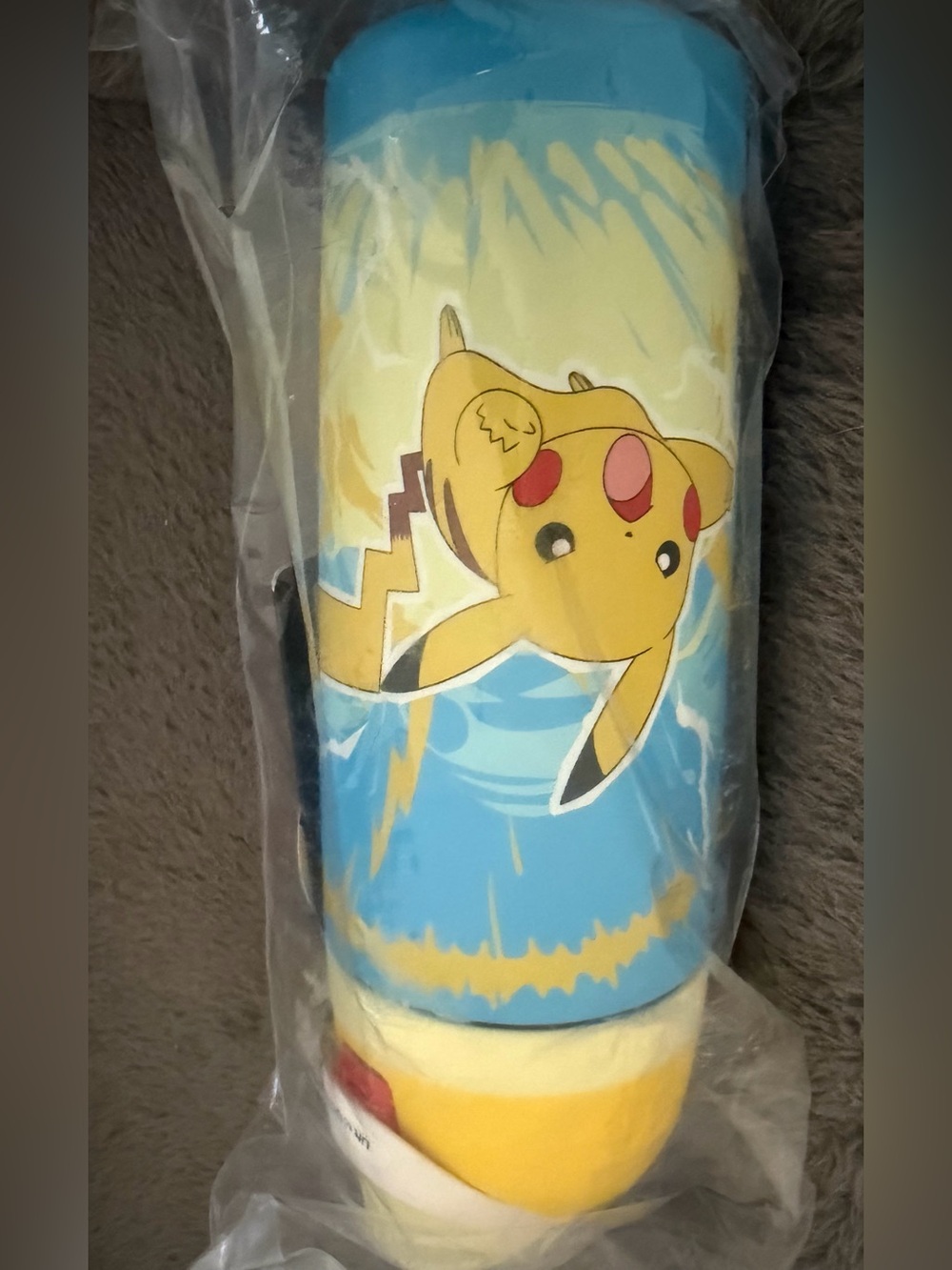 Pokemon Pikachu set of 4 water bottles  - Yellow, Blue